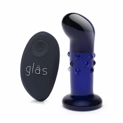 Glas - Vibrating Dotted G-Spot/P-Spot Plug