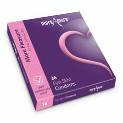 MoreAmore - Fun Skin Condoms 36 pcs