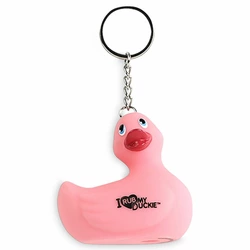I Rub My Duckie Keychain Pink