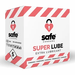 Safe - Super Lube Condoms 5 pcs