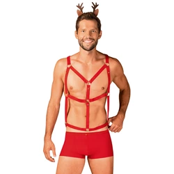 Obsessive - Mr Reindy Harness, Shorts, Headband With Horns S/M