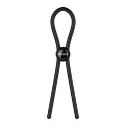 Nexus - Forge Single Adjustable Lasso Silicone Cock Ring Black